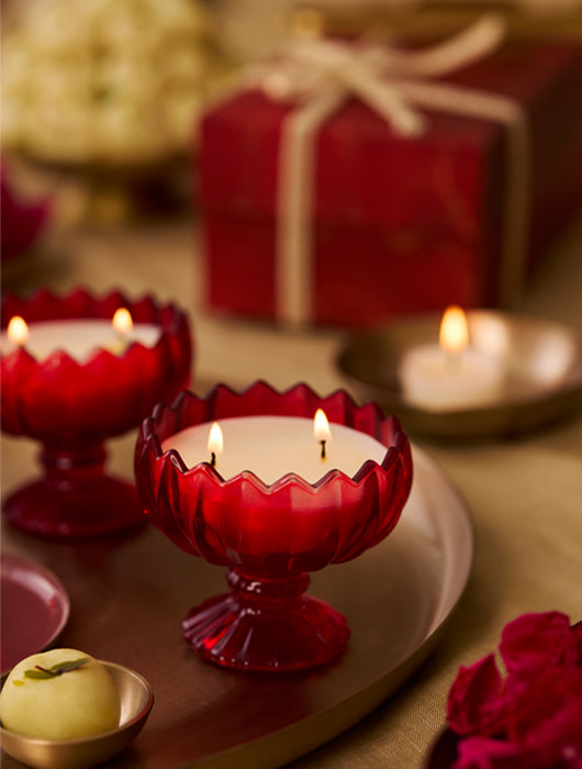 Crimson Aura Set of 2 Candles