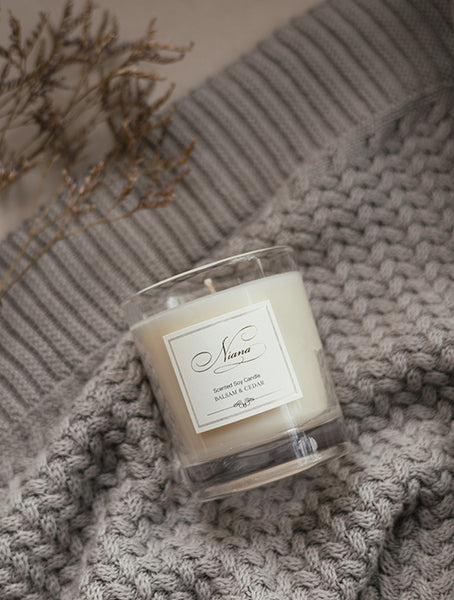 Cassis & White Cedar Candle - Relaxing Home Fragrance