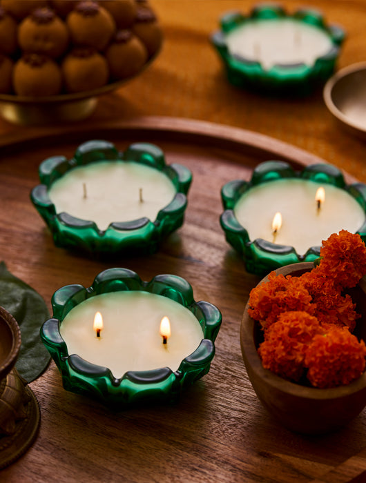 Emerald Flame Candle
