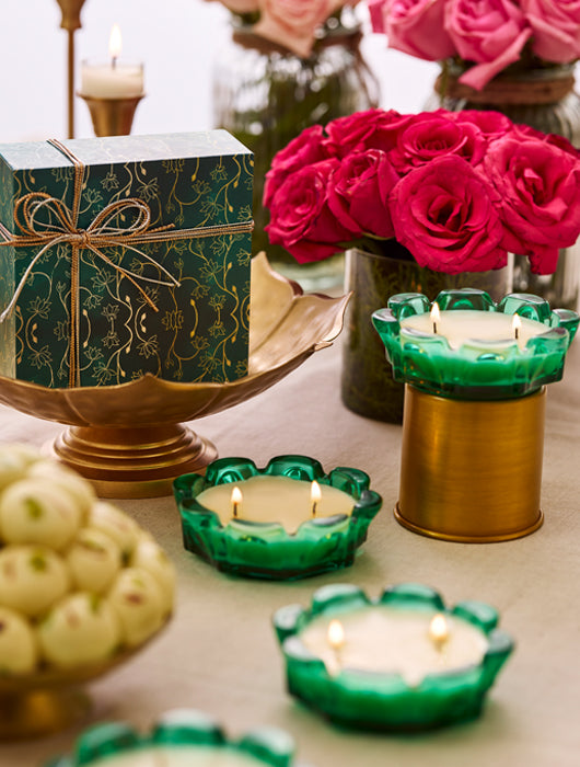 Emerald Flame Candle