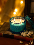 Turquoise Ray Candle