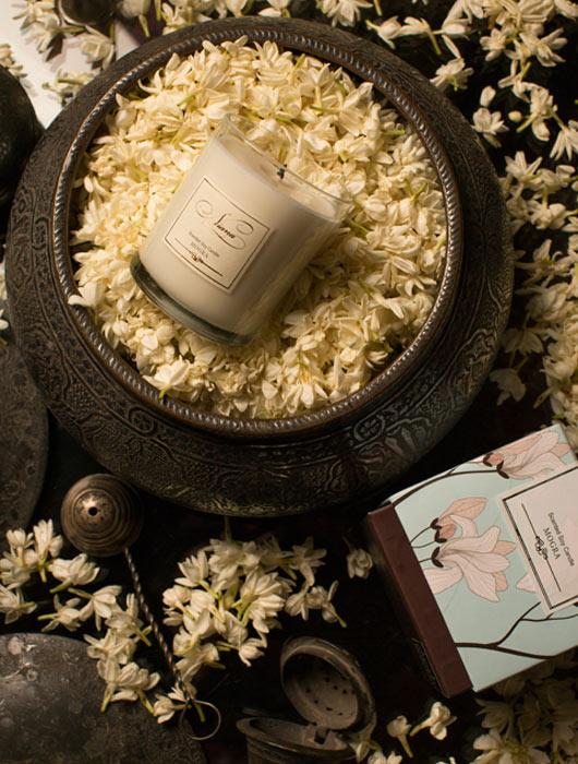 Signature Candle Duo - Mogra & Wild Rose