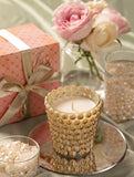 Celestial Pearl Gold Candle