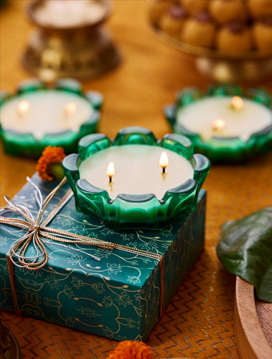 Emerald Flame Candle