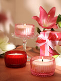 In Bloom Candle - Deep Red