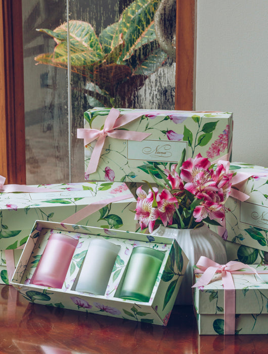 Spring Summer Candle Trio - Freesia, Frangipani, Tuberose