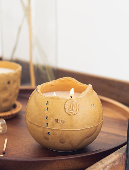 Eclectic Candle - Mustard Matka