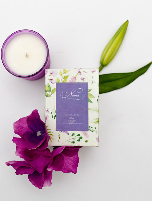 Lilac Candle