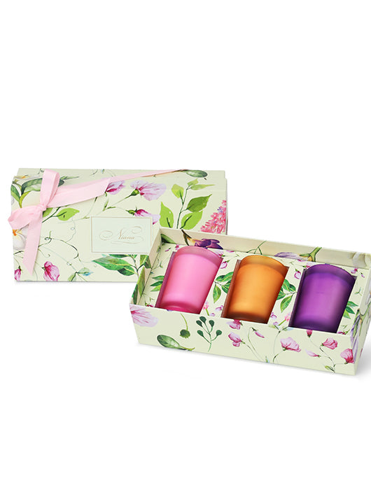 Spring Summer Candle Trio - Hyacinth, Orange Flower, Sweet Pea