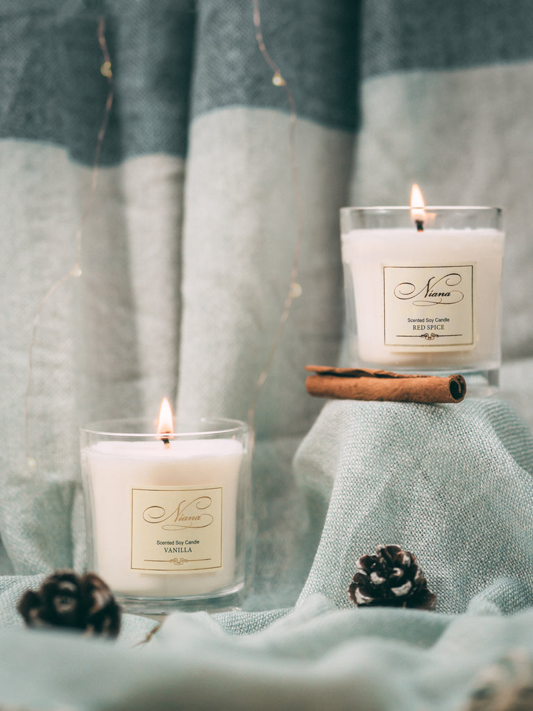 Holiday Candle Duo - Red Spice & Vanilla